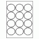 489 - Label Size 65mm x 60mm - 12 labels per sheet